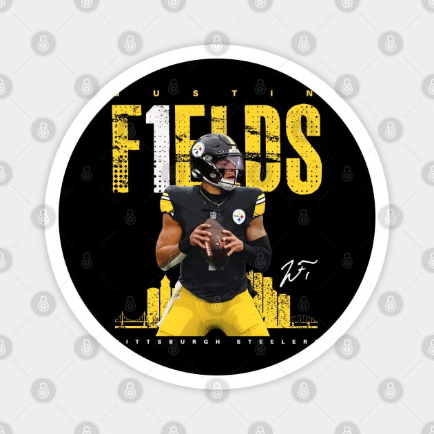 Justin Fields Steelers Magnet by Juantamad